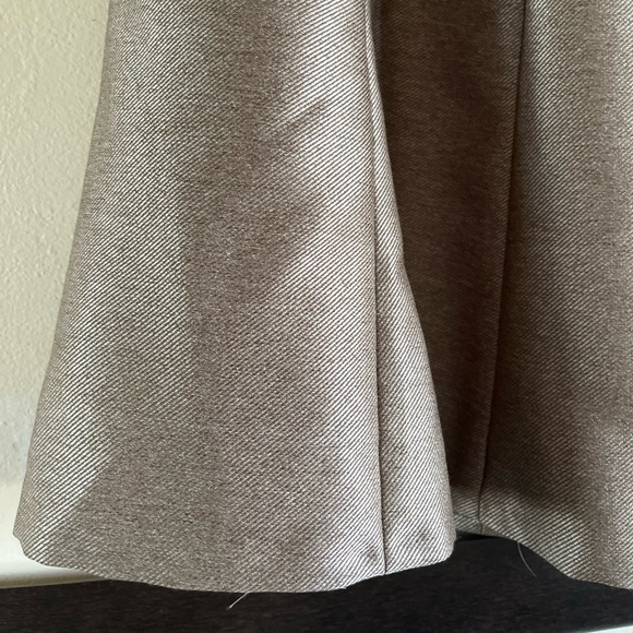 Calvin Klein paneled flared gray gold skirt - Picture 3 of 7